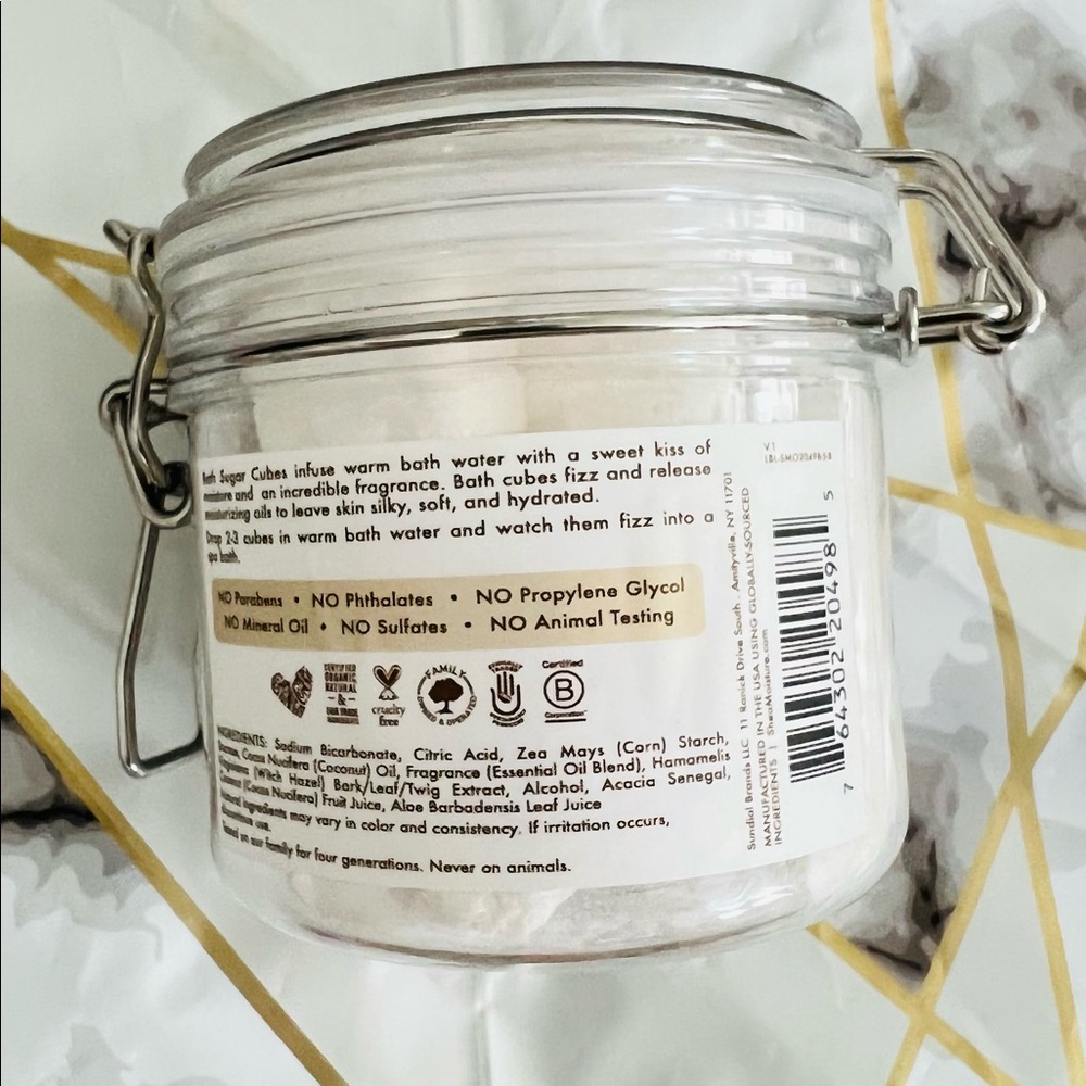 Shea Moisture Virgin Coconut Oil Bath Sugar Cubes with Songyi Mushroom - Picture 3 of 3